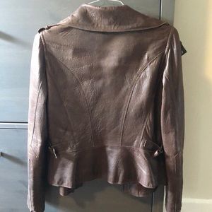Andrew Marc Brown Leather Jacket